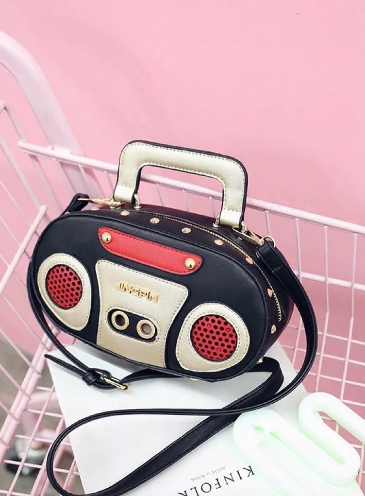 betsey johnson boombox purse